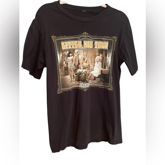 Vintage 2009 Little Big Town- Tour Black T-Shirt -Size Medium-City Names on Back - Picture 6 of 9